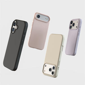 Sinh Thái Thân Thiện Với Magnetic Trường Hợp Đối Với <span class=keywords><strong>iPhone</strong></span> 17 17 Không Khí Pro Max Tối Giản Thoải Mái Tùy Chỉnh Silicone Trường Hợp Điện Thoại - Product Image 2