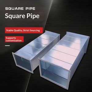 Conducto de Ventilación Galvanizado de Chapa Común, Conducto de Hierro Angular con Brida, Tubo Cuadrado Rectangular para Aire Acondicionado, Extracción de Humo de Chapa de Estaño - Product Image 5