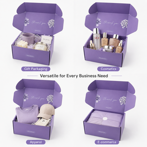 Biodegradable Eco-Friendly Rigid Corrugated Paper <b>Boxes</b> with Matte Lamination and Embossing Full Color Foldable Shipping <b>Boxes</b> - Product Image 4