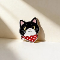 Aimant de réfrigérateur personnalisé en émail dur avec un personnage de dessin animé mignon pour animaux de compagnie, décoration de la maison, souvenirs, cadeaux pour les amoureux des animaux