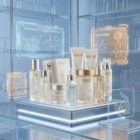Coffret de Soins à la Mucine d'Escargot Fermentée 10 Pièces Peptide Céramide Bifida Hydratant Lissant Éclaircissant OEM ODM Marque Privée