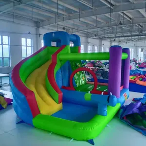 DREAM KIDDIE TOYS Cheap Residential inflatable water slide with water sprayer