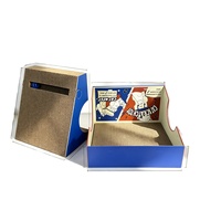 Maison-lit pliable moderne et écologique pour chat, en carton ondulé, avec jouet boule à clochette roulante