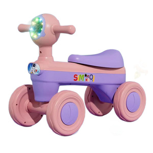 Simnoj Kids Balance Bike 4 Wheel Purple Music Lights PP Wheels For Toddlers 1-3 Years - Product Image 5