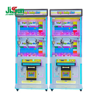 Machine à griffes d'arcade JIJISHENG Mini en métal et plastique, à pièces, pour poupées et jouets en peluche