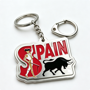 Llavero de torero de dibujos animados de España, de aleación de zinc, forma irregular, regalo de recuerdo - Product Image 3
