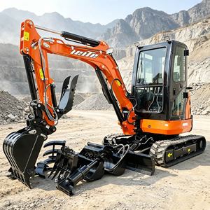 Nueva Excavadora Hidráulica Mini de Bajo Costo, Excavadora de Orugas de 3.5 Toneladas con Certificación CE EPA - Product Image 2