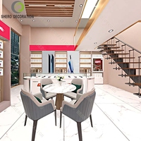 Vitrine de présentation de mobilier de magasin de téléphonie mobile au design moderne personnalisé pour boutique de téléphones
