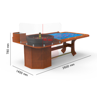 Table de Roulette de Casino Personnalisée Moderne YS avec Pieds en Bois Massif, Design de Luxe pour Divertissement à Domicile, Durable