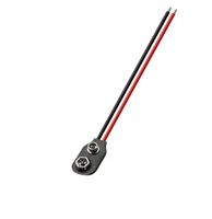 Câble d'alimentation à clip pour batterie 9V type T, connecteur mâle DC 5.5x2.1mm, fil de raccordement pour batterie T