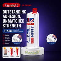 Colle époxy AB Nianlida 50 ml, adhésif acrylique structurel, rapport 10:1, haute résistance au cisaillement, collage industriel, résistant à la chaleur