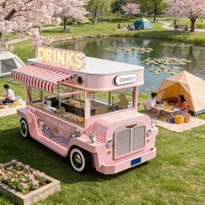 Tourism Scenic Area Special Food Cart Sightseeing Vending Cart for Local Snacks & Drinks Sales - Product Image 1