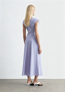 Robe d'été décontractée pour femmes, en coton et lin, longueur midi, coupe ample, de haute qualité, personnalisable OEM - Product Image 2