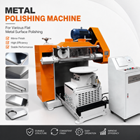 Machine de polissage industrielle pour surfaces planes, finition miroir, haute efficacité, polisseuse pour acier inoxydable, commande PLC