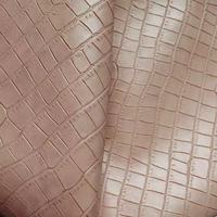 Nouveau cuir synthétique PU imperméable à motif animal grain crocodile, aspect velours de coton, pour bagages, sacs à main et ceintures 770