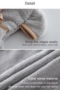 Serviette de toilette en microfibre corail pour enfant, résistante à la décoloration, à séchage rapide, tissée, avec une bonne absorption d'eau, douce et respectueuse de la peau, pour un usage domestique - Product Image 6