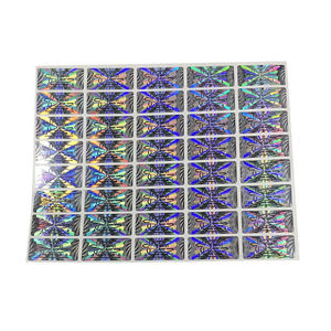 Garantía de impresión personalizada Etiqueta holográfica Logo Rollo <span class=keywords><strong>Scratc</strong></span> Off Fabricante de pegatinas de holograma - Product Image 4