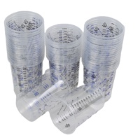 Gobelets de mélange de peinture jetables en PE calibrés de 600 ml pour époxy automobile, certifiés ISO9001