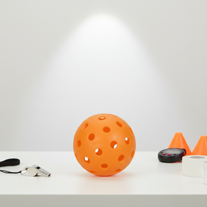 ลูกพิคเคิลบอลมาตรฐาน USAPA รุ่น W-023 ขนาด 40/26 รู เส้นผ่านศูนย์กลาง 74 มม. ผลิตจาก TPE ฉีดขึ้นรูป ยืดหยุ่นสูง สำหรับฝึกซ้อมและแข่งขัน ผลิตจาก PE แบบหมุนขึ้นรูป - Product Image 1