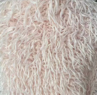 Lockiges Langfloriges Kunstfell-Gewebe Flauschig Plüschig Weich Dick 100% Polyester 850 GSM Material für Mäntel & Sportbekleidung