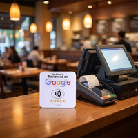 Impression de logo personnalisée, étiquette NFC, carte de menu NFC, surface en époxy, carte NFC Google pour table