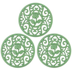Design rond pour les Plats Chauds et les Comptoirs de Cuisine Résistant À La Chaleur Antidérapant Lavable Au Lave-Vaisselle En Silicone Dessous de Tapis - Product Image 1