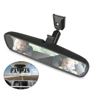 360 Graden Verstelbare Hoge Clear Car 8 "Day & Night Achteruitkijkspiegel Car Seat Terug Achteraanzicht Veiligheid bolle Auto Interieur Spiegel