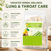 Teh Herbal Pir Penenang Paru-Paru, Kesehatan Musim Gugur, Pereda Tenggorokan, Pelindung Paru-Paru, Teh Pembersih Detoksifikasi Paru-Paru untuk Perokok, Label Pribadi