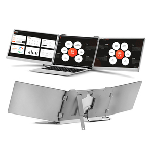 شاشة محمولة ثلاثية بحجم 14 بوصة مع منفذ USB-C لتوسيع شاشة الكمبيوتر المحمول، شاشة مزدوجة للكمبيوتر المحمول بسعر الجملة من المصنع - Product Image 4