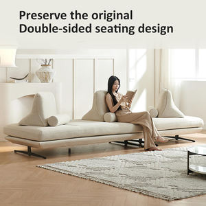 Freehand Space Sofa Prado de dos caras <span class=keywords><strong>sentado</strong></span> de dos vías pequeño apartamento sin brazos respaldo cuadrado gato rascar sofá de tela - Product Image 2