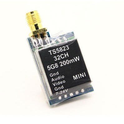 5.8G Picture Transmission 200mW 40 Channel Mini Wireless Transmitter TS5823 China