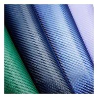 Cuir synthétique en fibre de carbone de 1,0 mm d'épaisseur pour sacs, portefeuilles, ceintures, boutiques automobiles, matériau en simili cuir