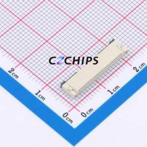 XW0520012-330R-001 FFC/FPC Connector SMD,P=0.5mm,Horizontal Mount Connector Flip Cover Type Bottom Contact 33P 0.5mm - Product Image 2