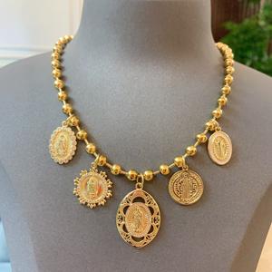 <span class=keywords><strong>BD</strong></span>- B4960 vierge marie saint collier vintage collier en or collier pendentif christianisme pour femmes hommes - Product Image 4