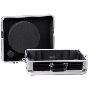 Étui de transport pour <span class=keywords><strong>platine</strong></span> <span class=keywords><strong>vinyle</strong></span> <span class=keywords><strong>Flight</strong></span> Sl 12 XT Noir Argent pour Technics SL1200 1210 Étui de transport en aluminium - Product Image 6