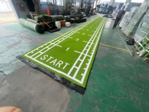 Tapis en rouleau pour solutions gazonnées, piste de luge portable en gazon artificiel avec logo personnalisé pour usage en salle de sport - Product Image 2