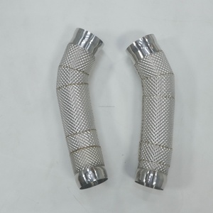 RD Mercedes C63 / C63s W205 Downpipe High-Flow One-Piece Mandrel Bent Turbo Exhaust Fit 2015-2021 AMG Models - Product Image 5
