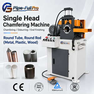 Máquina Neumática de Biselado de Tubos de Una Sola Cabeza para Biselado Interno y Externo de Tubos Redondos de Acero Inoxidable - Product Image 1