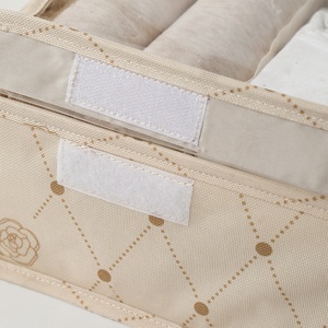 Organizador de Ropa Apilable, Organizador Pequeño para Armario, Cajón de Escritorio, Sujetadores, Calcetines, <span class=keywords><strong>Cajas</strong></span> de Contenedores, Armario Plegable, Caja de Almacenamiento de Ropa Interior - Product Image 5
