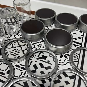 Magnetic Airtight Spice <b>Jar</b> Stainless Steel Set <b>For</b> <b>Kitchen</b> Home Use Solid Seasonings <b>Storage</b> Container With Lids - Product Image 1