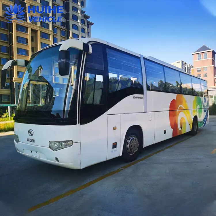 2013 שנה טובה מצב בשימוש Higer אוטובוס 55 מושבים אוטובוס עם מנוע דיזל אירו 3 מאמן משמש אוטובוס למכירה ארה"ב