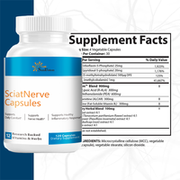 Capsules de soutien nerveux, Formule à base de plantes SciatNerve pour le confort du nerf sciatique, Complexe vitaminique pour la santé du système nerveux