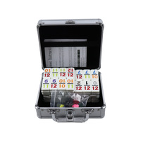 Dominos éducatifs pour enfants, 91 pièces dans une boîte en aluminium, jouets DOMINO, train mexicain