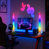 Lampe de sol LED RGBIC intelligente, lumière d'angle, synchronisation musicale, commande vocale via application, pour salle de jeux, chambre à coucher, vente en gros OEM