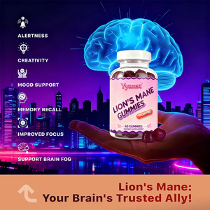 Gomitas de hongos de Melena De León sin azúcar OEM para mejorar el enfoque, aumentar la creatividad, apoyar el estado de ánimo, gomitas de melena de León - Product Image 3