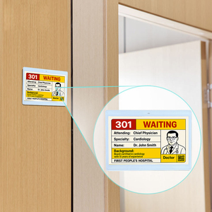 จอแสดงผล E Ink สำหรับการรวมระบบเรียกพยาบาลและข้อมูล, ป้ายอิเล็กทรอนิกส์ Epaper ประหยัดพลังงานสำหรับทางเดินโรงพยาบาล, ป้ายชื่อเตียงผู้ป่วยอัจฉริยะสำหรับโรงพยาบาล - Product Image 1
