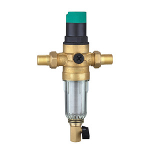 النحاس الذكور-الذكور كروم مطلي صمام تخفيض الضغط مع قياس الضغط - Product Image 3