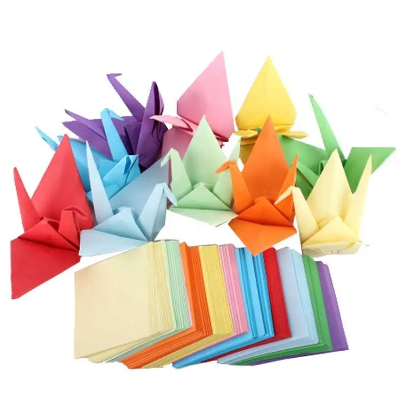 Grosir Origami Lipat Kertas Buatan Tangan dengan Warna Berbeda untuk Pernikahan, Dekorasi, Hadiah, Liburan