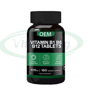 VitaSpring OEM <strong>Vitamin</strong> B Complex <strong>Tablet</strong> Skin Whitening Supplements <strong>Vitamin</strong> B1 B6 <strong>B12</strong> <strong>Tablets</strong> - Product Image 1