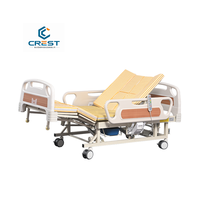 Lit médical multifonctionnel manuel de luxe par un fabricant chinois, 5 fonctions avec commode pour les soins à domicile des personnes âgées
